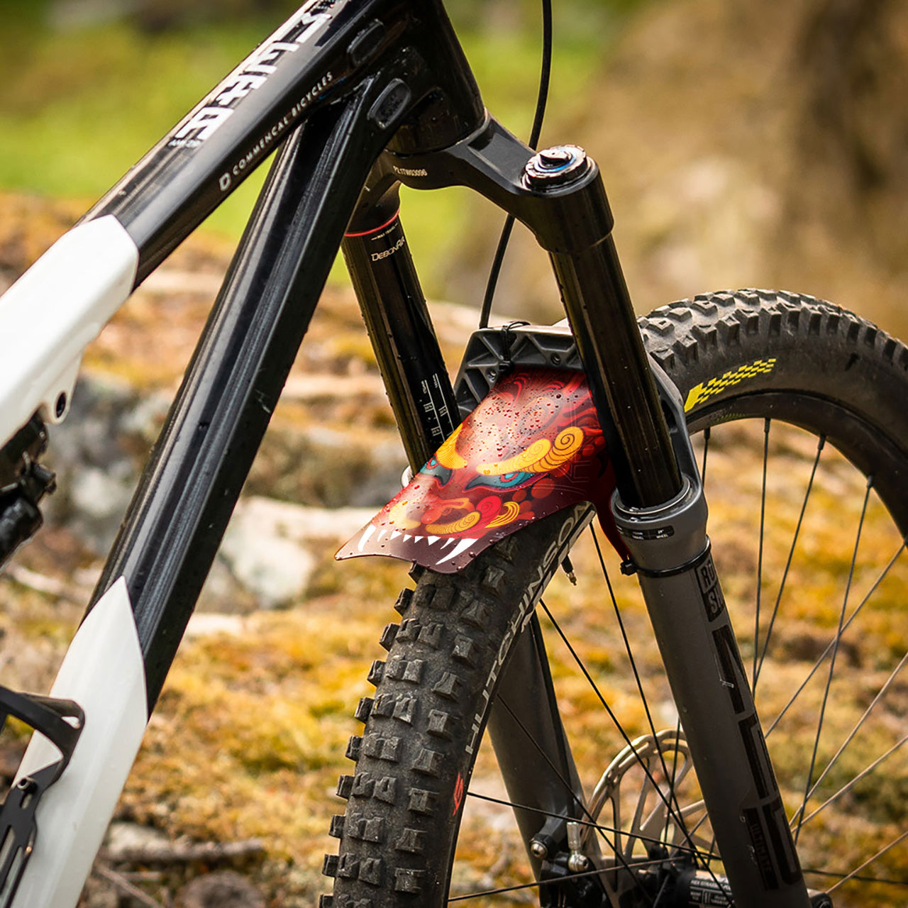 RideGuard PF1 Dragon Front Mudguard. Fender fits 27.5 and 29er wheels