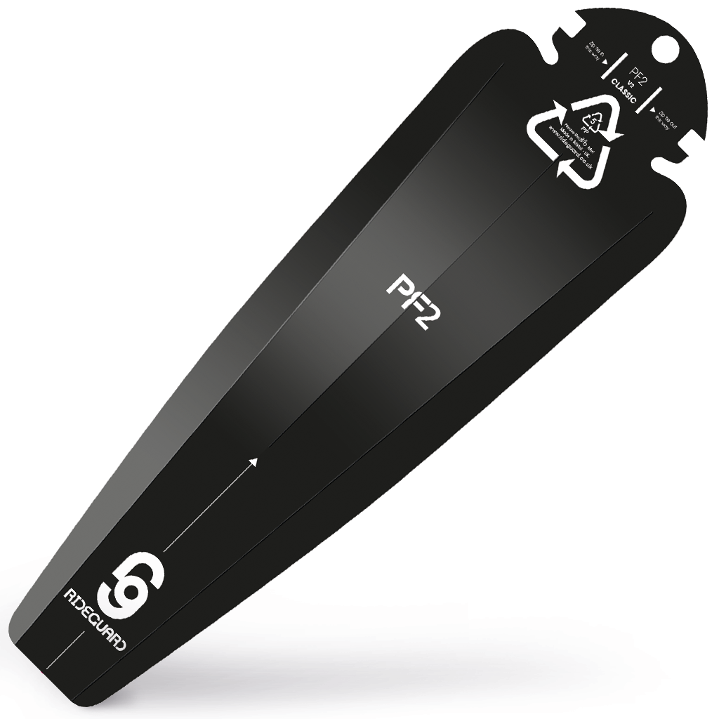 PF2 - Classic Black Rear Saddle Mudguard Fender – RideGuard