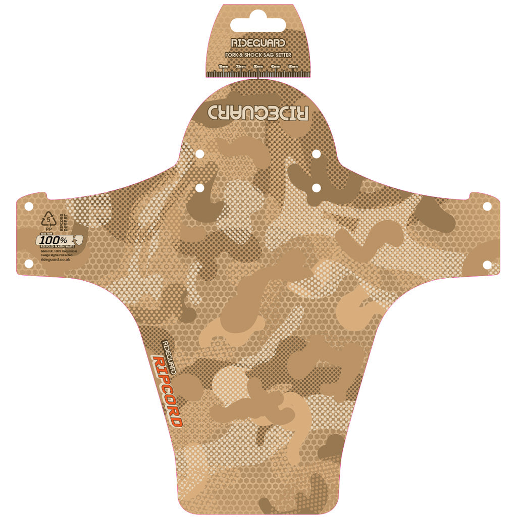 RideGuard Mountain Bike Mudguard Fender Custom Desert Tan Ripcord